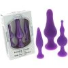 3 Plugs Anaux Silicone Pourpre - Dildoshop -dildoshop 3 plugs anaux silicone pourpre