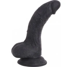 Cox Dildo Arqué Black Ventouse 16 X 4 Cm - Dildoshop