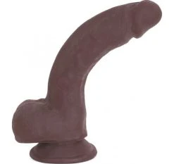 Cox Dildo Articulé Ventouse Marron Brun 19.50 X 3.50 Cm