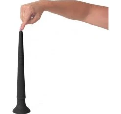 Cox Dildo Progressif Et Gradué Avec Ventouse Silicone Black 29 X 3.5 Cm
