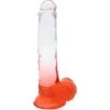 Cox Dildo Transparent Rouge Ventouse L 21 Ø 4.2 Cm -dildoshop cox dildo transparent rouge ventouse l 21 o 42 cm