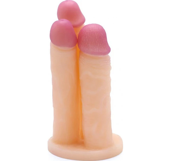 Cox Triple Dildo Flesh L 24 Cm 3 Cox Triple Dildo Flesh L 24 Cm