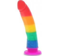 Dildo Unicorn Dancer L 17.5 Ø 3.5 Cm Rainbow Silicone