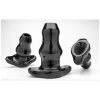 Double Tunnel Plug Black M, L Ou XL - Dildoshop 1 Double Tunnel Plug Black M, L Ou XL - Dildoshop -dildoshop double tunnel plug clear m l xl perfect fit 1