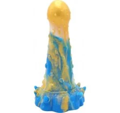 Fascination Dildo Stimulant L 21 Ø 6 Cm Silicone Or Bleu