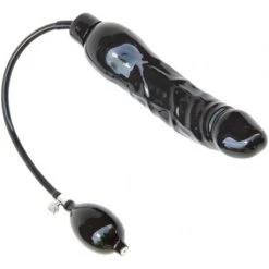 Gode Gonflable XL 23 X 5 Cm Black Très Solide Fabriqué En Latex