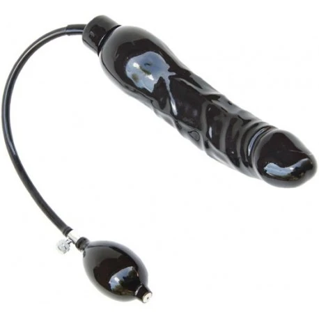 Gode Gonflable XL 23 X 5 Cm Black Très Solide Fabriqué En Latex 3 Gode Gonflable XL 23 X 5 Cm Black Très Solide Fabriqué En Latex