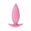 Plug Anal Et Vaginal En Silicone Sans Phtalate Très Douce -dildoshop plug anal small radical silicone rose l 10 cm o 3 cm