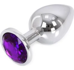 Plug Anal Strass Pourpre L 9.5 Ø 4 Cm
