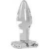 Plug Anal Vaginal En Verre Borosilicate Transparent Résistant 10 X 3.4 Cm -dildoshop plug anal vaginal verre borosilicate transparent 10 x 3 cm